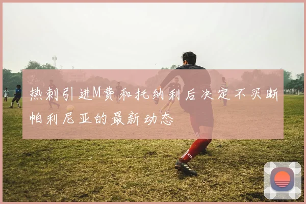 热刺引进M费和托纳利后决定不买断帕利尼亚的最新动态